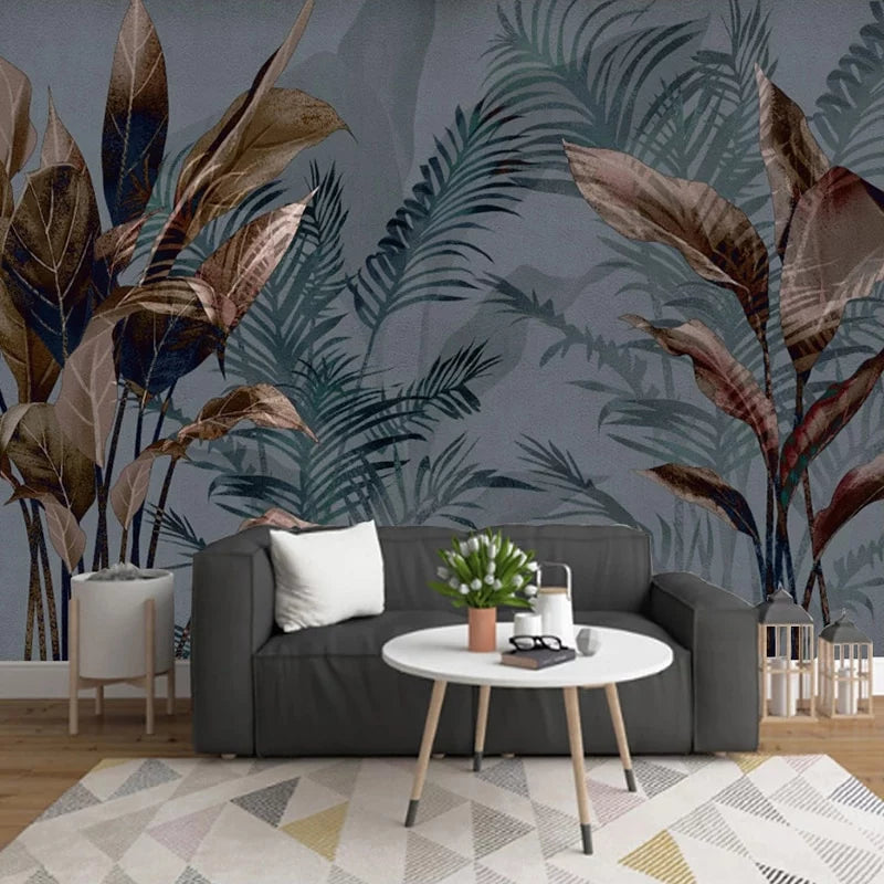 Dark tropical jungle wallpaper