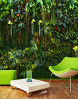 Tropical jungle foliage wallpaper