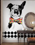 Black and white dog wallpaper