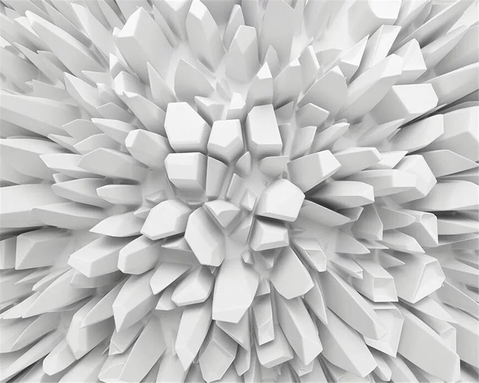 Papier peint 3D Pierre blanche