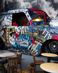 Panoramic dragster car wallpaper