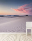 Panoramic wallpaper desert sunset