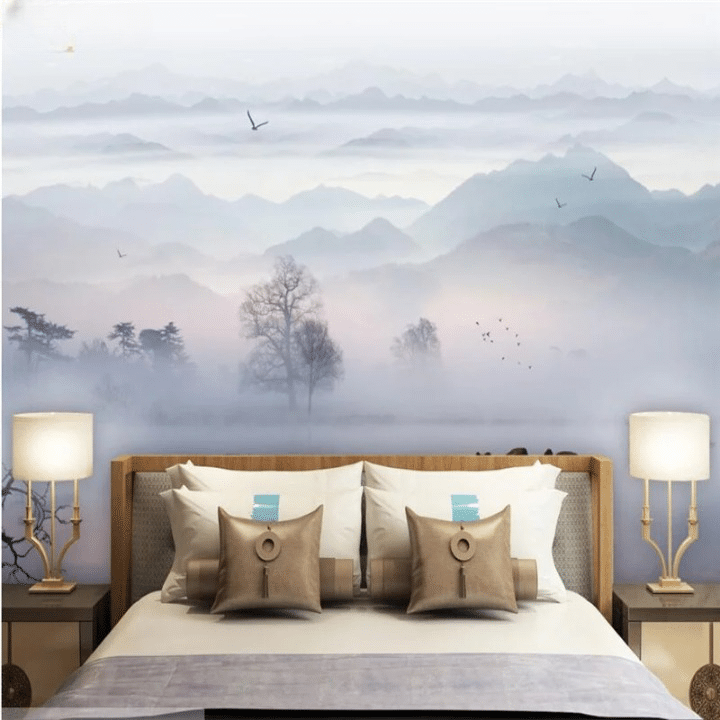 Misty landscape wallpaper