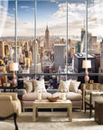 Panoramic view of New York wallpaper