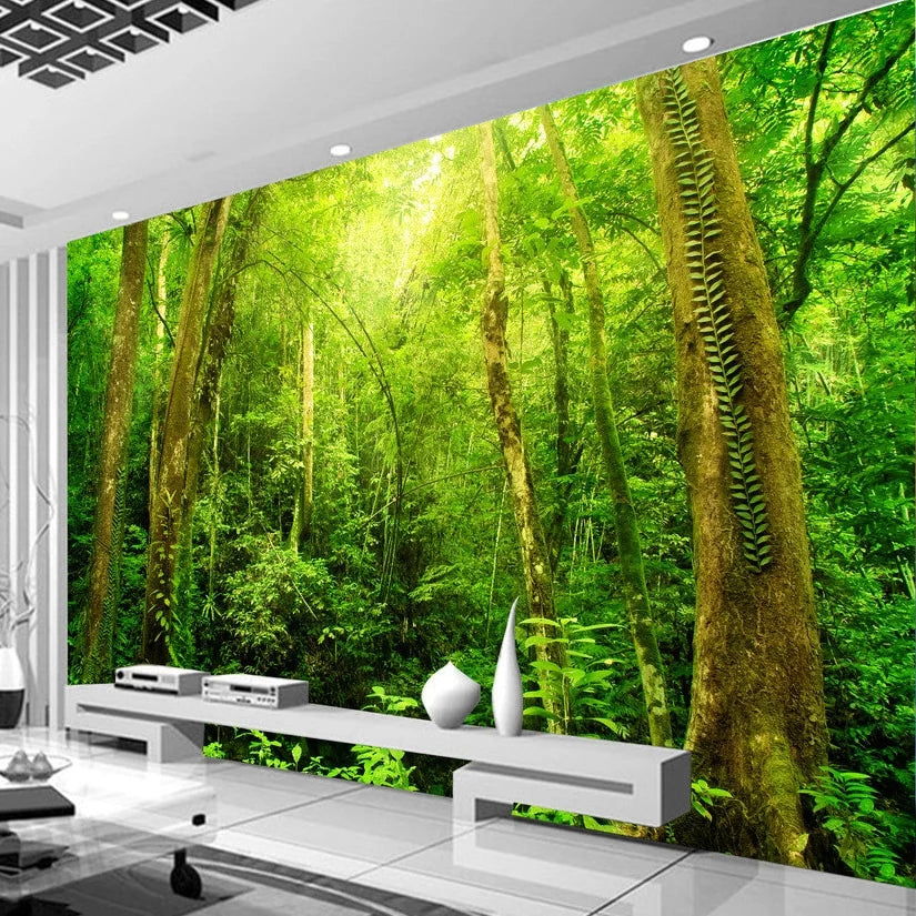 Tropical forest landscape wallpaper