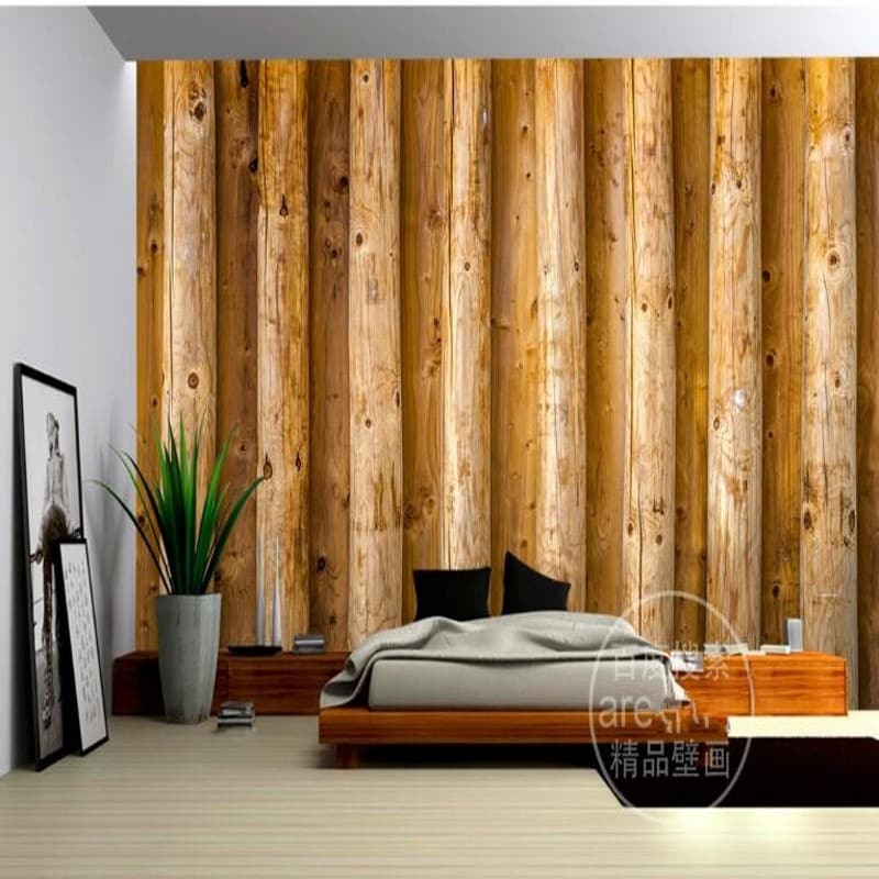 Wooden logs wallpaper