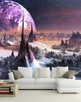 Panoramic distant world wallpaper