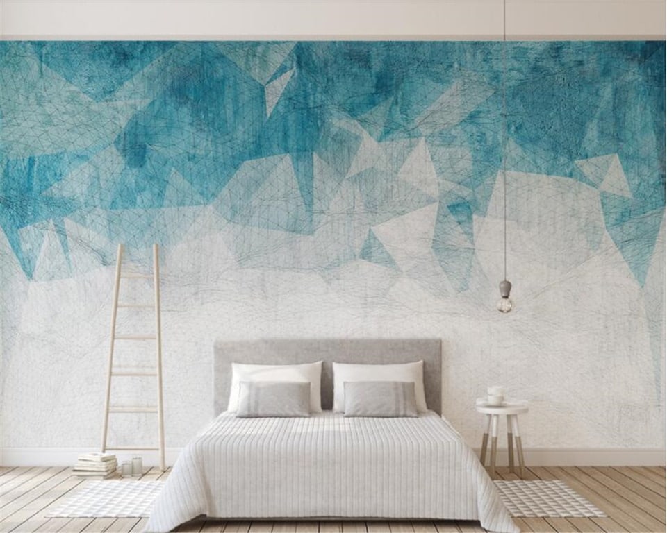 Geometric gradient wallpaper