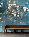 Panoramic floral wallpaper