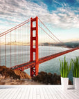 Panoramic San Francisco Bridge wallpaper