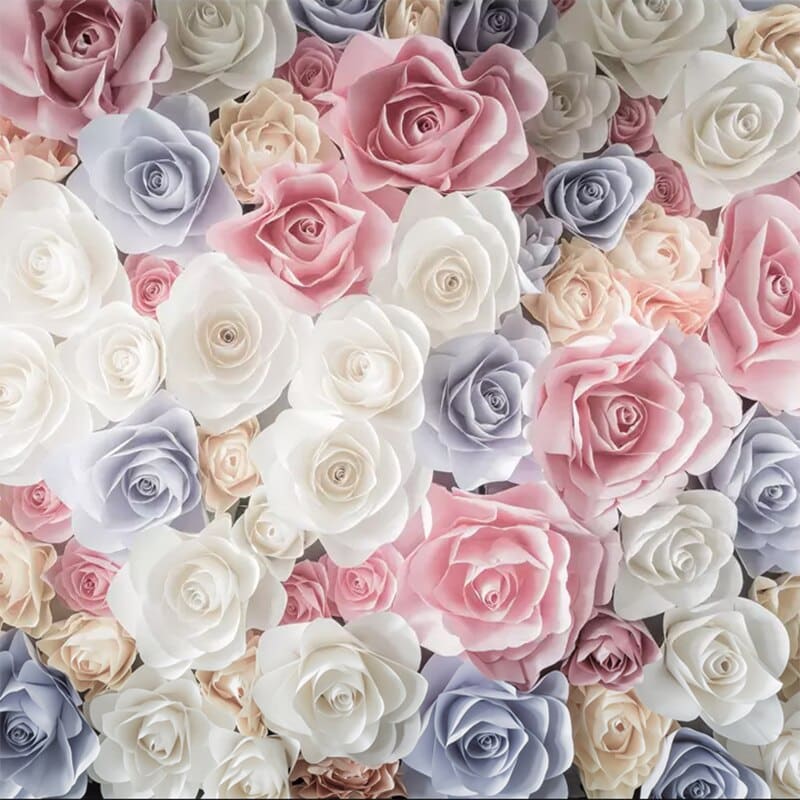 Floral wallpaper bouquet of roses