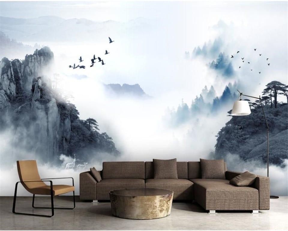 Misty mountains wallpaper