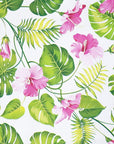 Floral tropical plant leaves wallpaper