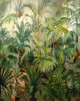 Panoramic tropical plant wallpaper