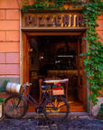 Panoramic Italian pizzeria wallpaper