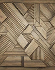 Papier peint à motif géométrique en bois