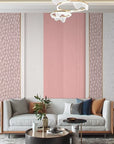 Pink stripes geometric wallpaper