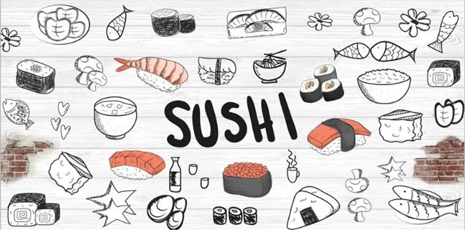 Japanese wallpaper sushi