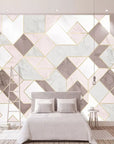 Pink geometric pattern wallpaper