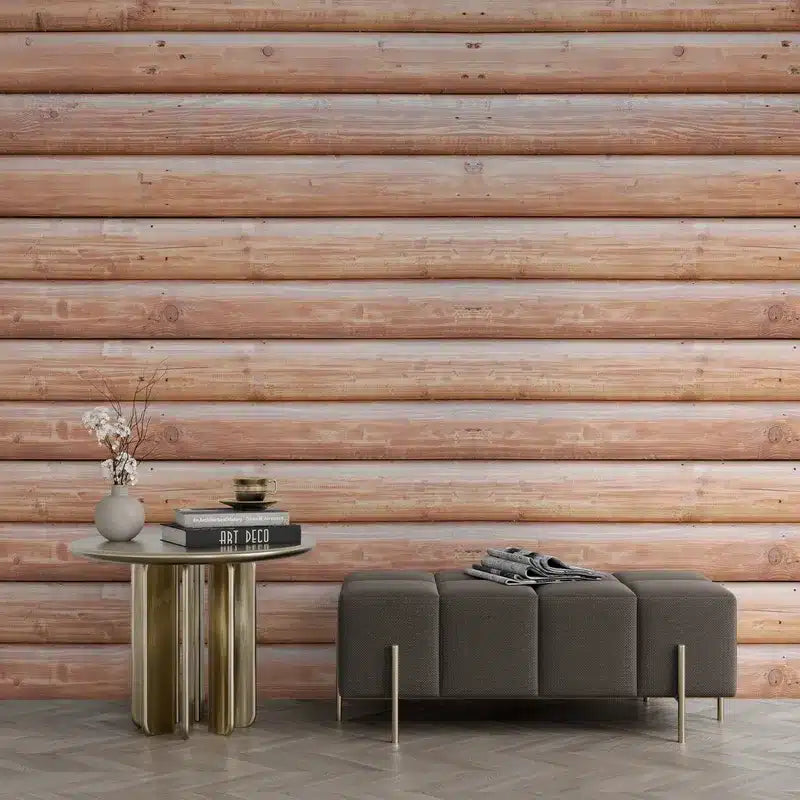 Light brown wood wallpaper