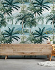 Panoramic Imperial Palms wallpaper