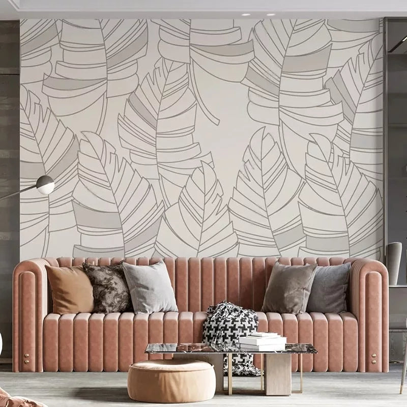 Abstract foliage wallpaper