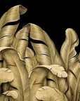 Gold palm leaves wallpaper