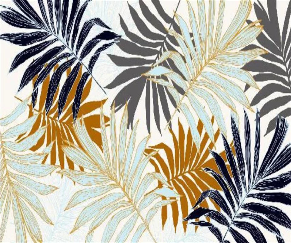 Design tropical leaves wallpaper