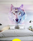 Wolf abstract art wallpaper