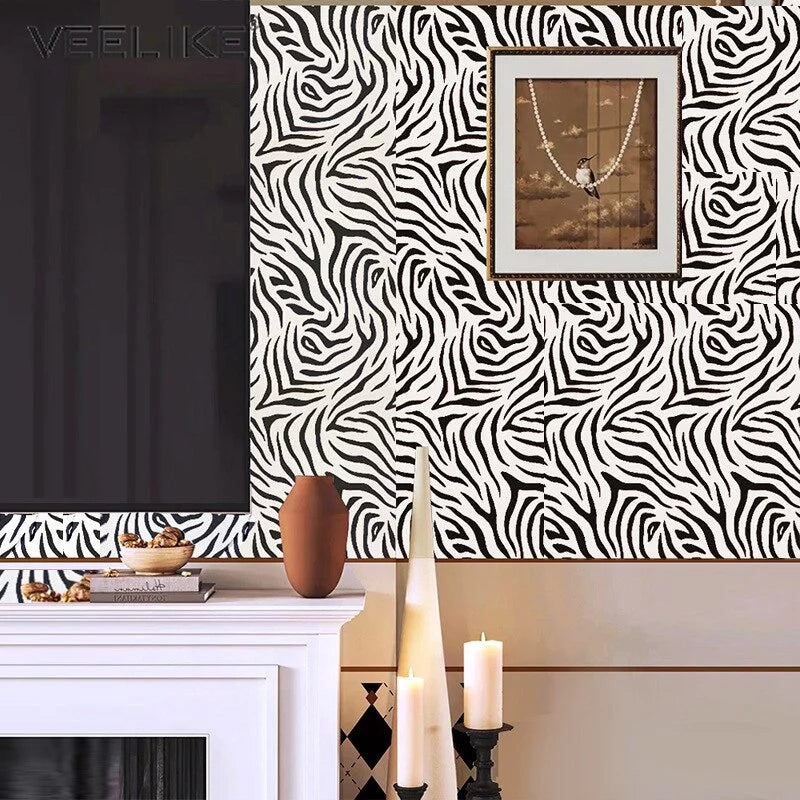 Zebra pattern wallpaper