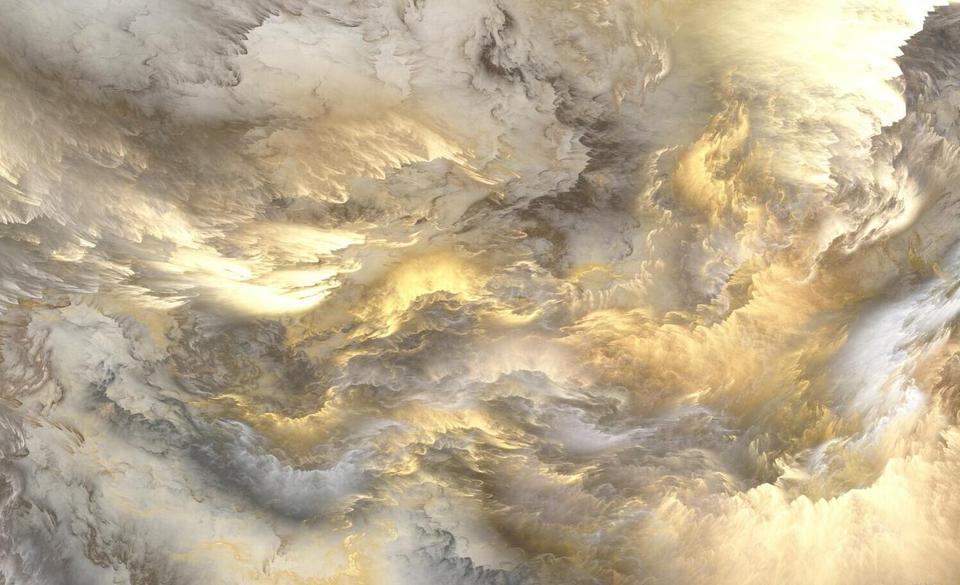 Gray and gold cloud wallpaper
