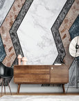 Marble geometric wallpaper