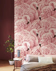 3D pink flamingo wallpaper
