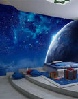 Child's view of the planet from space wallpaper