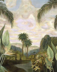Panoramic tropical landscape wallpaper