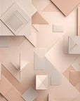 Pastel geometric pink wallpaper