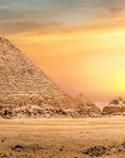 Panoramic Egyptian pyramids wallpaper