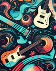 Guitares de papier peint de musique