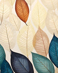 Coloured leaves wallpaper