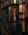 Wooden 3D block wallpaper