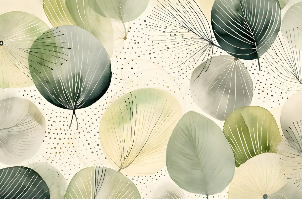Palm leaf abstract wallpaper