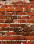 Red retro bricks wallpaper
