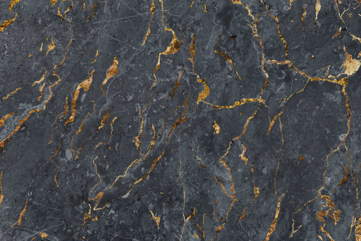 Black and gold marble stone wallpaper