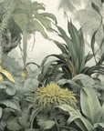 Panoramic tropical plant wallpaper